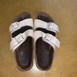 White well loved Birkenstock’s.  Lots of life in them